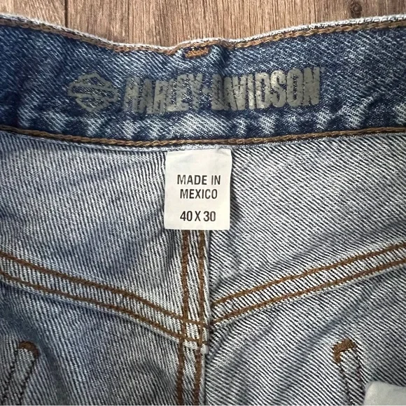 Harley-Davidson Men’s Relaxed Blue Jeans Classic Fit Size 40 x 30 - Picture 5 of 10